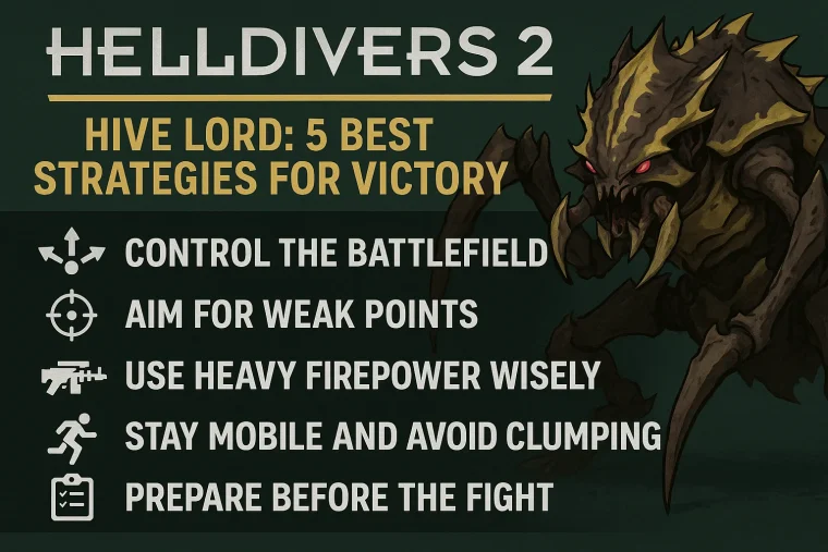 Helldivers 2 Hive Lord: 5 Best Strategies for Victory